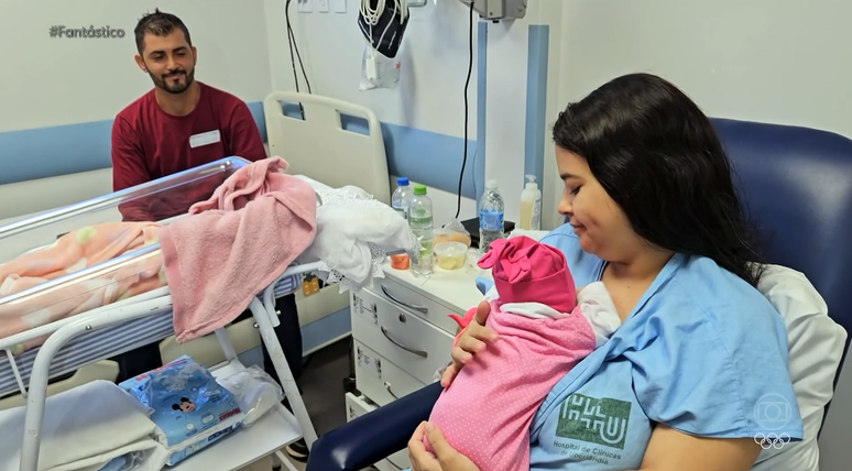 Criança foi levada do Hospital de Clínicas da Universidade Federal de Uberlândia 