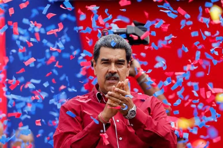 O presidente da Venezuela, Nicolás Maduro, participa de um evento em Caracas