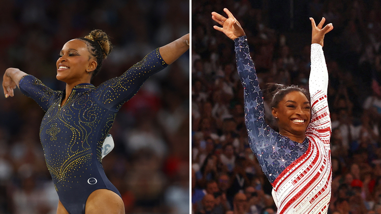 Rebeca Andrade e Simone Biles prometem disputa acirrada em Paris