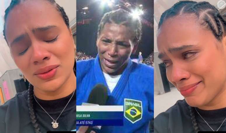 'Eu te amo não pelas medalhas': mulher da judoca Rafaela Silva chora diante de derrota e faz post comovente para a atleta.