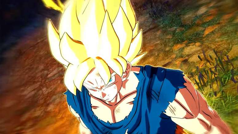 Goku se transforma em Super Saiyajin após Freeza matar Kuririn em Dragon Ball: Sparking! Zero