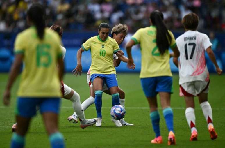 Marta em jogo pela Seleção –