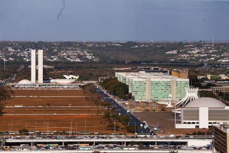 Esplanada dos Ministérios em Brasília.