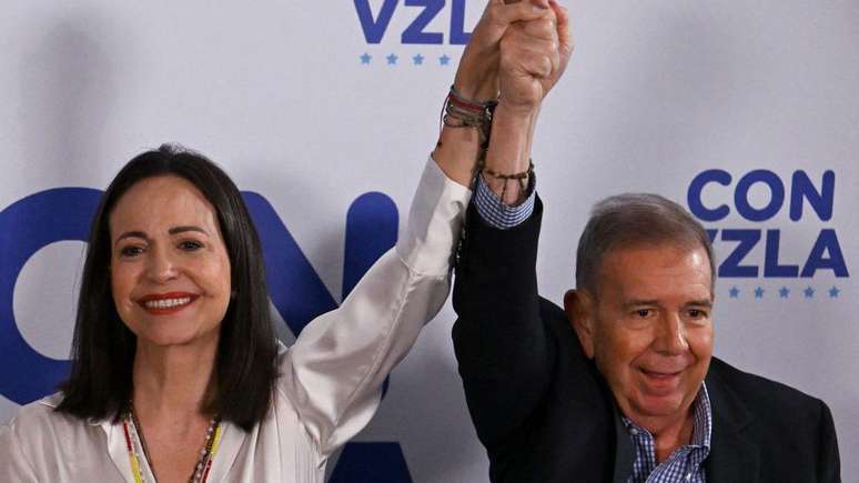 María Corina Machado e Edmundo González são os principais nomes da oposição venezuelana atualmente