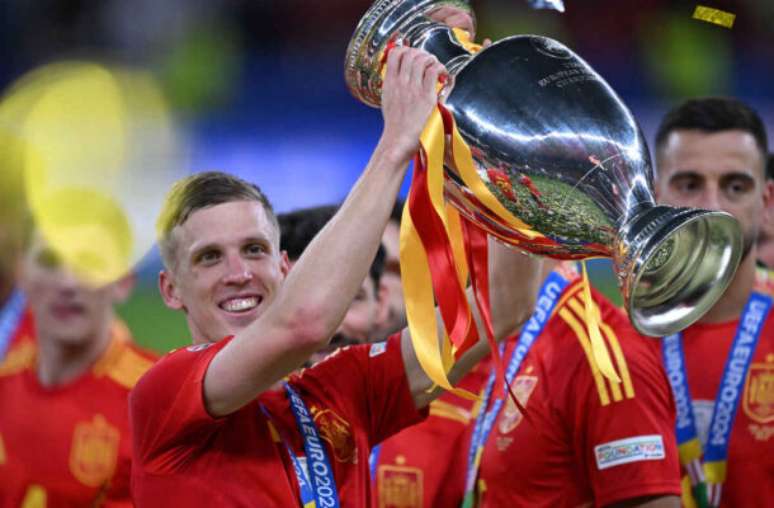 Dani Olmo em ação na final da Eurocopa 2024 –