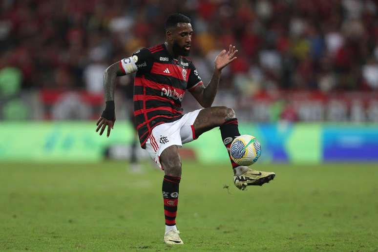 Gerson foi o melhor em campo na vitória do Flamengo sobre o Palmeiras na ida da Copa do Brasil