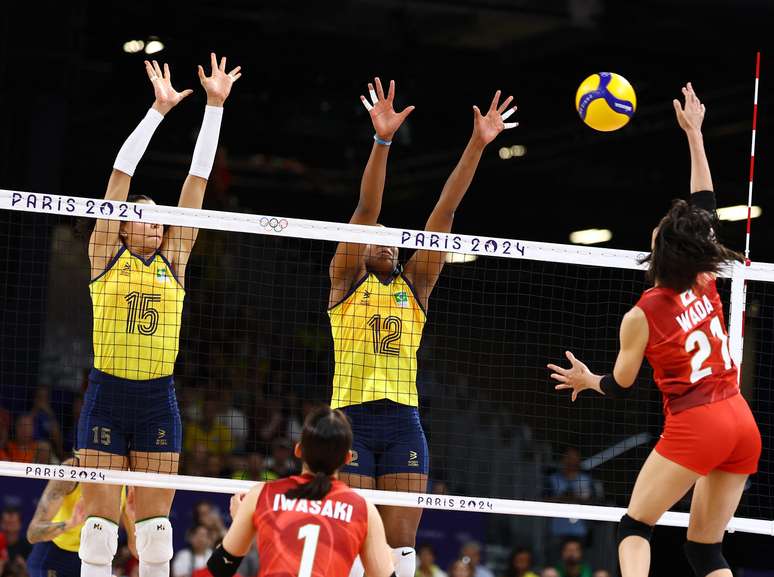 Brasil x Japão no vôlei feminino