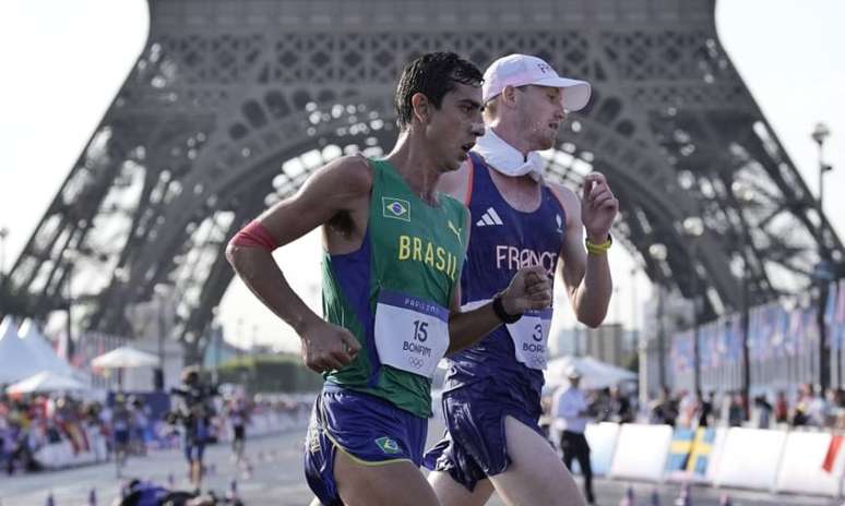 Caio Bonfim na marcha atlética 20 km dos Jogos Olímpicos de Paris-2024 (Alexandre Loureiro/COB)