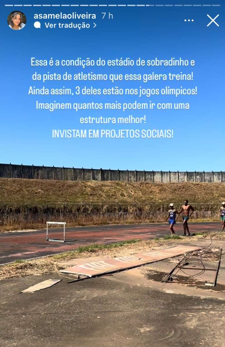 Prima mostra o local em que Caio Bonfim treina no DF