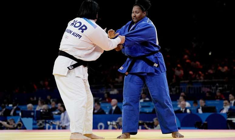 Beatriz Souza nos Jogos Olímpicos de Paris.