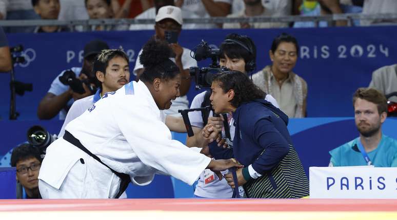 Judoca se emocionou ao final da luta com a técnica 