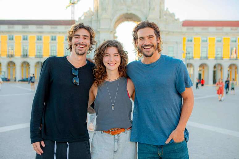 Bruno Montaleone, Alanis Guillen e Nicola Prattes 