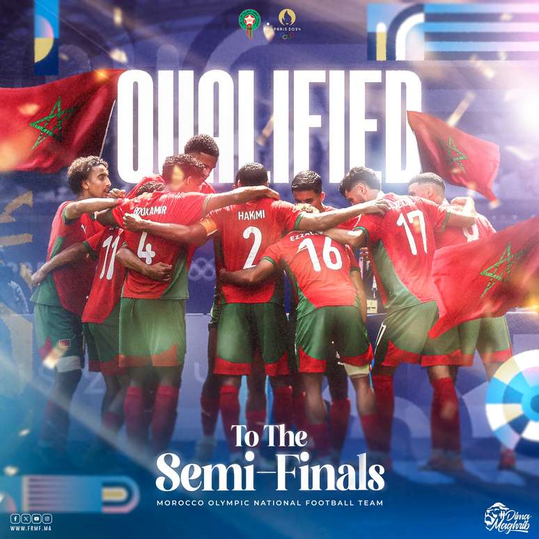 Marrocos semifnalista ol&iacute;mpico 