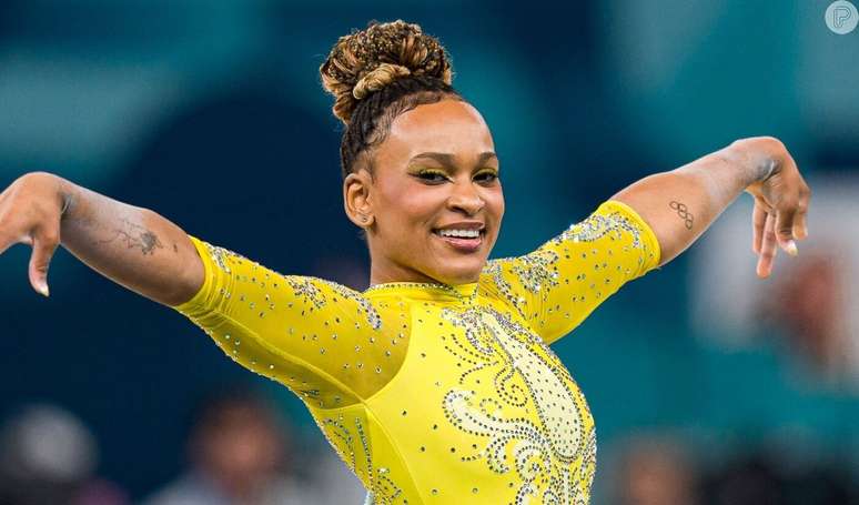 Rebeca Andrade conquistou medalha de prata para o Brasil nesta quinta-feira (1º) ganhou elogios de Viola Davis.