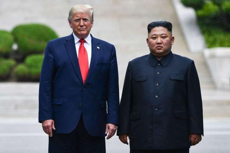 Trump se encontrou com Kim Jong Un três vezes durante os seus quatro anos no cargo