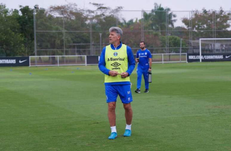 Renato em treino do Grêmio –