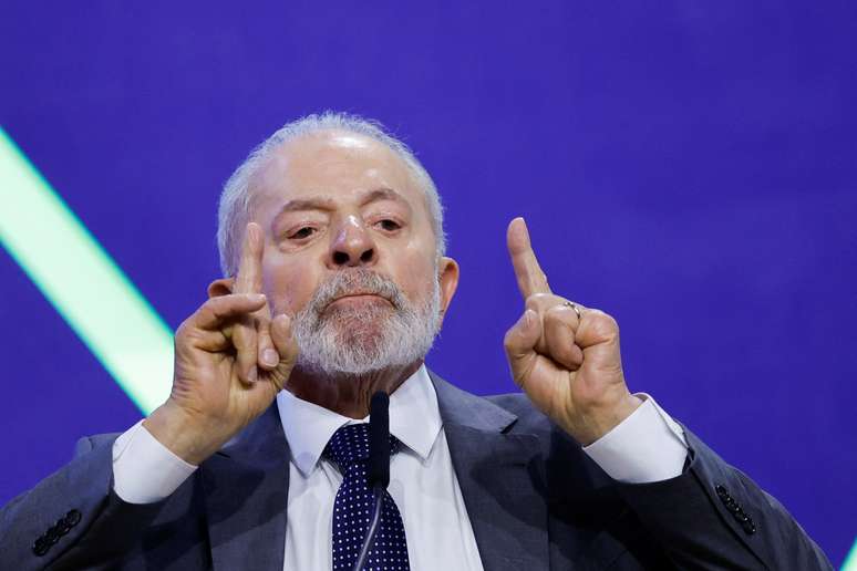 Luiz Inacio Lula da Silva fala durante conferência de tecnologia em Brasília (30/07/2024)