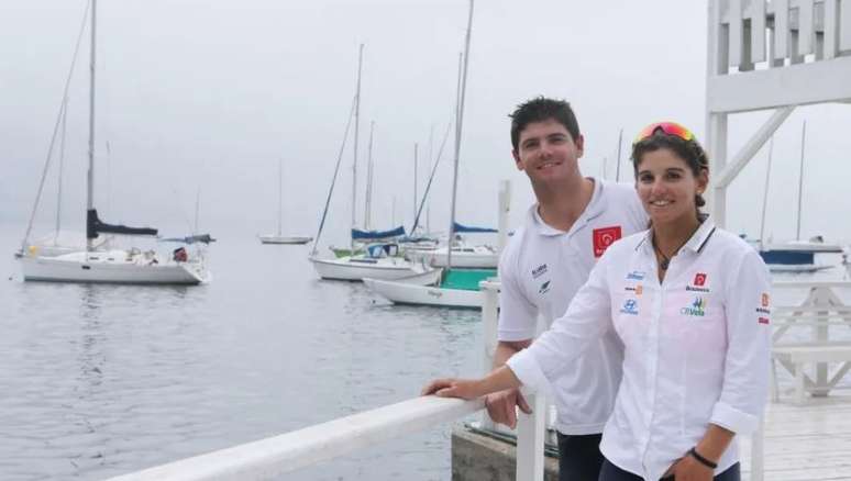 Marco e Martine Grael competem na vela pelo Brasil nos Jogos de Paris