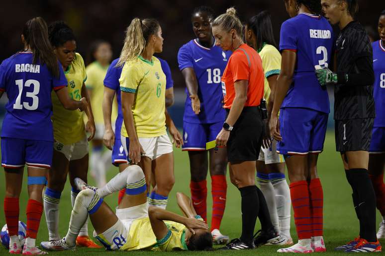 Brasil enfrentou a França pelas quartas de final do futebol feminino em Paris-2024