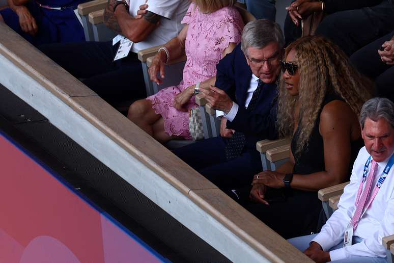 Serena Williams acompanha final em Paris