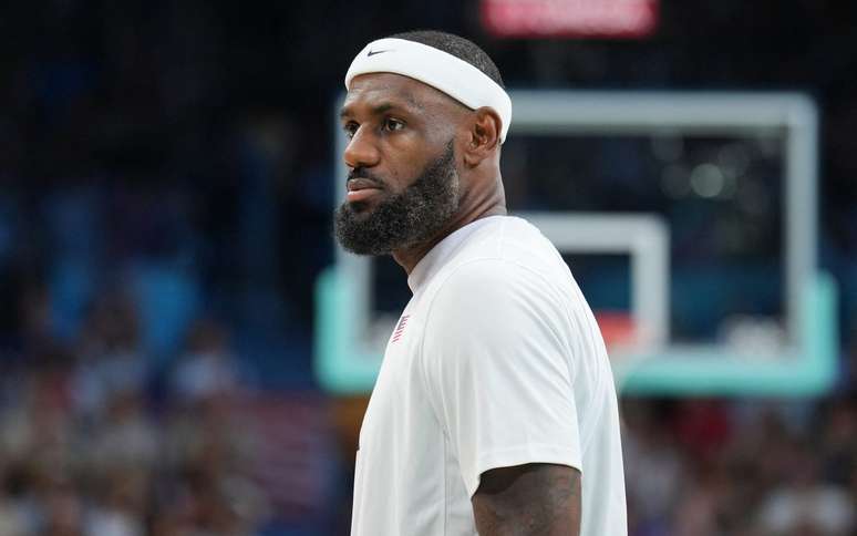 LeBron James em ação nas Olimpíadas