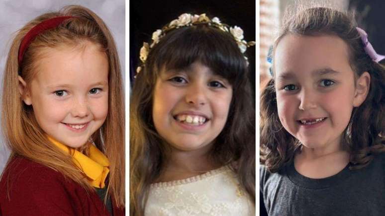 Elsie Dot Stancombe, 7, Alice Dasilva Aguiar, 9, e Bebe King, 6, foram mortas no ataque a facadas