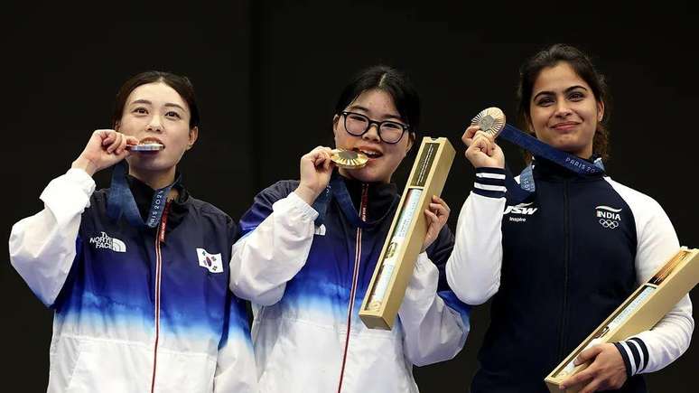 Kim Yeji ganhou a medalha de prata nas Olimpíadas de Paris em 2024 – e se tornou uma sensação na internet por seu comportamento calmo sob pressão