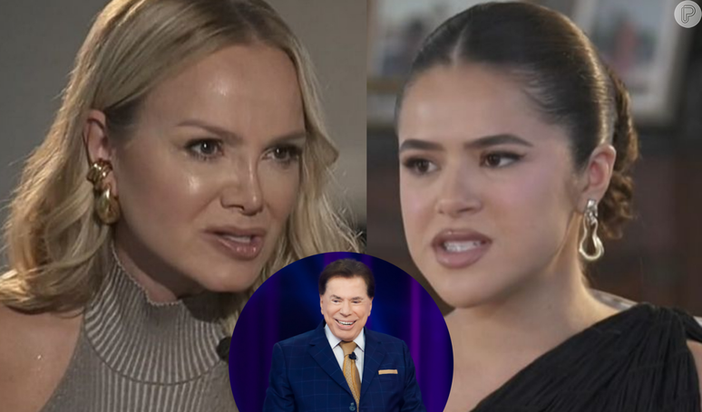 Juntas na TV Globo, Maisa e Eliana falaram sobre Silvio Santos, internado em SP.