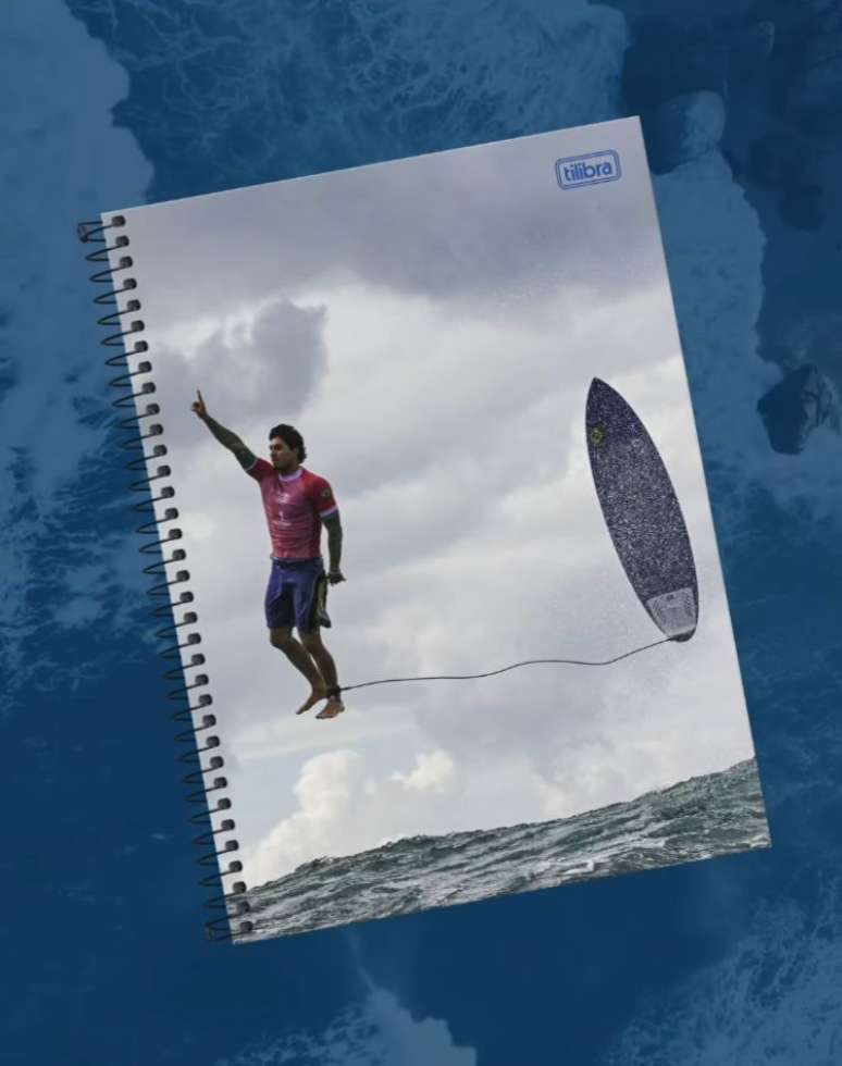 Gabriel Medina vira capa de caderno