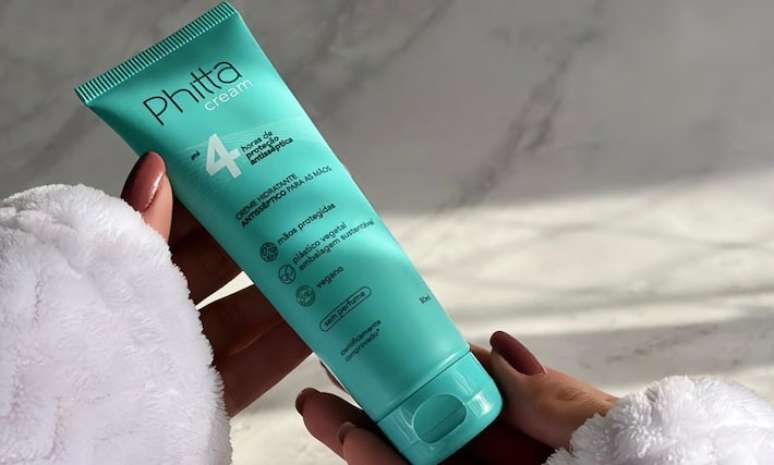 Phitta Cream promete 4 horas de proteção contra vírus e bactérias presentes nas mãos