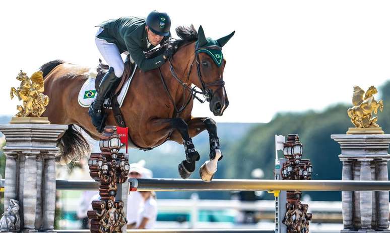 Stephan Barcha during a competition in Versailles