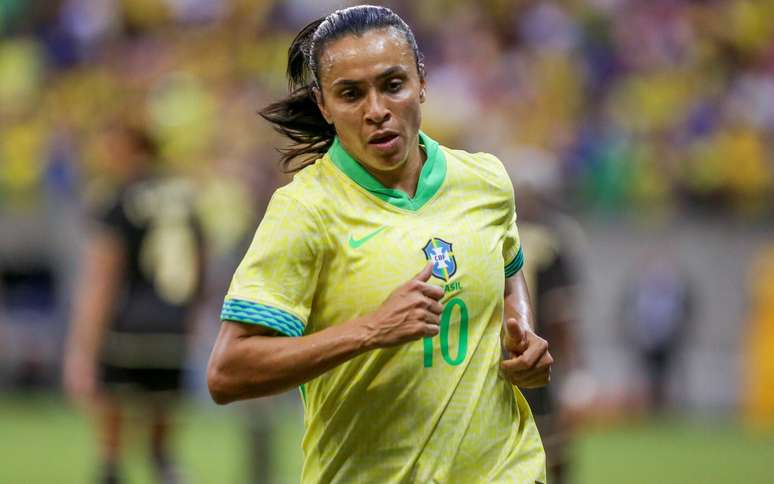 Marta pela Seleção Brasileira nas Olimpíadas