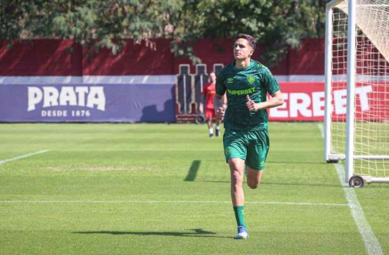 Facundo Bernal durante treinamento do Fluminense no CT Carlos Castilho – Fotos: Marcelo Gonçalves/FFC