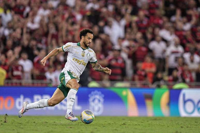 Felipe Anderson (Palmeiras) durante jogo contra o Flamengo, no dia 31.07.2024 