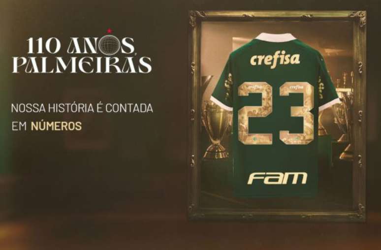 Camisa 23 de Raphael Veiga com número estilizado –