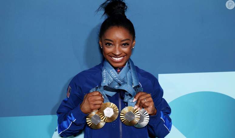 Simone Biles deixa Paris 2024 somando quase 12% do seu peso apenas em medalhas. Entenda!.