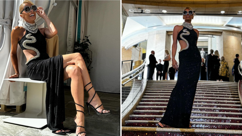 Adriane Galisteu em evento em Hollywood 