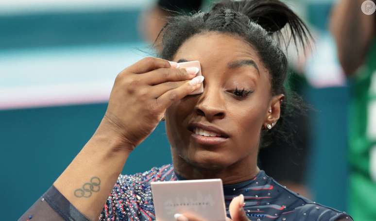 Dica de ouro! Simone Biles tem segredos de beleza para maquiagem durar nas competi&ccedil;&otilde;es - um deles envolve Rihanna.