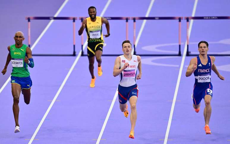 Alison dos Santos nas Olimpíadas de Paris