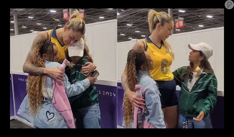 Tha&iacute;sa foi consolada por Rebeca Andrade e Rayssa Leal ap&oacute;s ser eliminada nas Olimp&iacute;adas de Paris 2024.