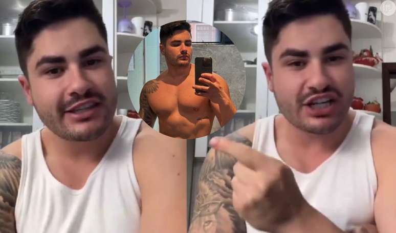 Lucas Souza reclama de engajamento apenas em fotos suas sem camisa.