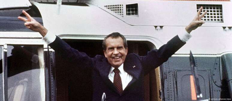 Nixon deixou a Casa Branca em 9 de agosto de 1974