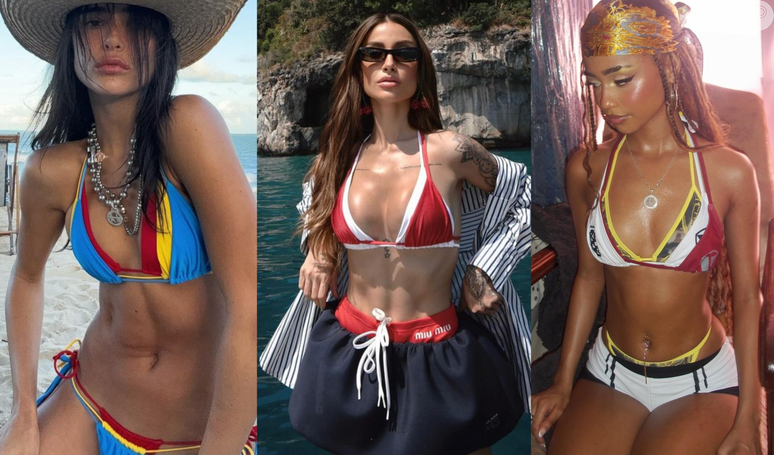 Is wearing three bikinis trendy? The new trend conquers Bianca Andrade, Tyla and other celebrities. Check out the photos!