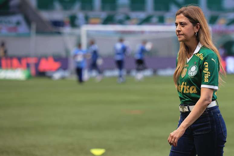 Leila Pereira admite possibilidade de mudança no patrocínio máster do Palmeiras