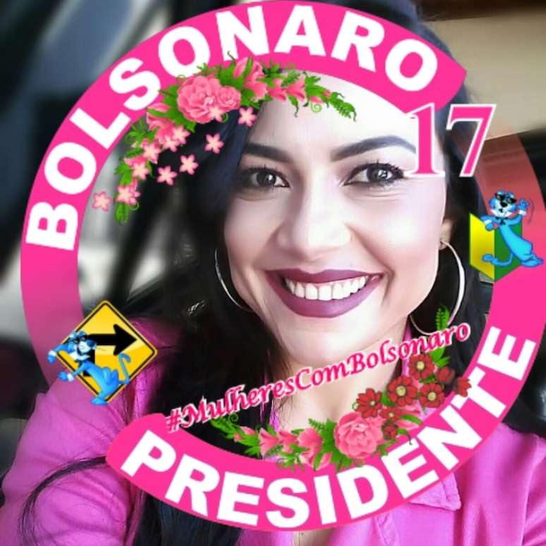 Postagem de Karina Rosa dos Reis durante a campanha presidencial de 2018