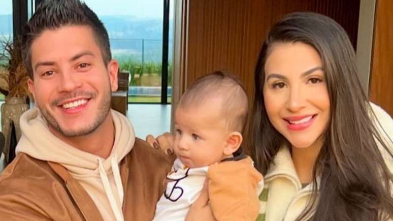 Arthur Aguir, Gabriel e Jheny Santucci