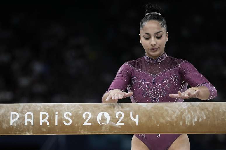 A ginasta brasileira Julia Soares