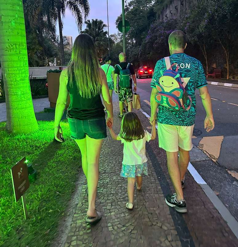 Daiana Garbin e Tiago Leifert são pais de Lua, de 3 anos