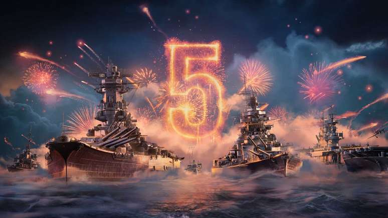 World of Warships: Legends comemora seu 5&ordm; anivers&aacute;rio