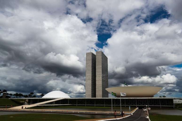 A fachada do Congresso Nacional